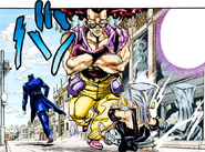 Alessi menaces Polnareff