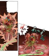 Kakbeatslovers.png (831 KB) Hierophant Green's string wrapped around Lovers, preventing it from moving