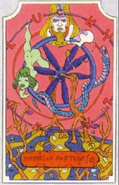 Carte Tarot 10 Wheel of Fortune