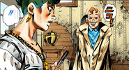 Kinoto awkwardly smiles, increasing Rohan's curiosity.