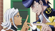 Terunosuke confronts Josuke face-to-face.