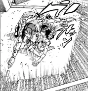 As flechas do Stand usadas para defender Mitsuba e Yasuho Hirose