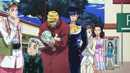 Koichi with his friends and family, unknowingly upsetting Yukako.