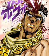 Avdol shot in the head by Emperor's bullet