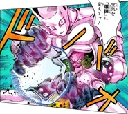 Killer Queen changes air bubble into a primary bomb