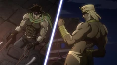 Joseph and Wamuu face off in a chariot race