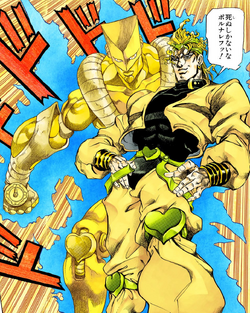 MCLO, mclloyd_lydart, LYDart_Mclo, Dio Brando, Jonathan Joestar, Stand,  JoJo's Bizarre Adventure, Star Platinum, The World, anime boys, portrait  display, anime, Japanese