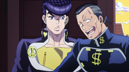 Okuyasu joking with Josuke.