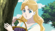 Erina with grapes for Jonathan