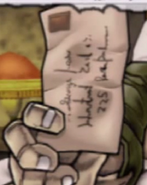 Dario Brando's Letter in Phantom Blood PS2 game