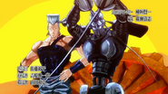 Silver Chariot holding 2 rapiers in JoJo Sono Chi no Kioku ~end of THE WORLD~