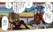 Mista interrogates Pesci at gunpoint