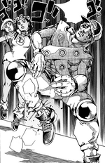 A dangerous new Stand attacks Paco.