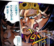 Bucciarati licking Giorno