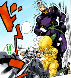 nijimura okuyasu and class rep (jojo no kimyou na bouken) drawn by