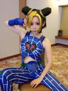 Shoko cosplaying as Jolyne Cujoh