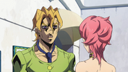 Fugo swears to Trish that they will protect her safety at all costs