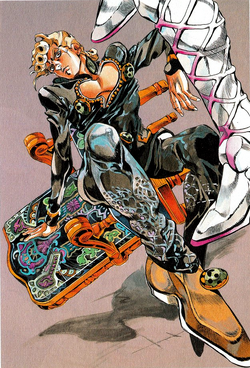 Isso tá na fandom oficial de jojo Cas Gi WIKI JOJO'S BIZARRE  ENCYCLOPEDIA dl Experience, o stand antes de ser atingido pela flecha Gold  Pica de cearense é um dos Stands mais