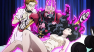 Yukako grabs Aya using Love Deluxe.