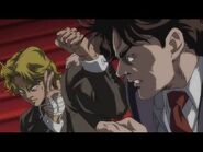 Jonathan and Dio about to fight.