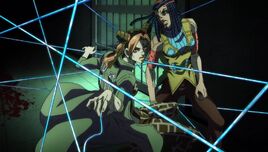 Jolyne and Ermes trapped
