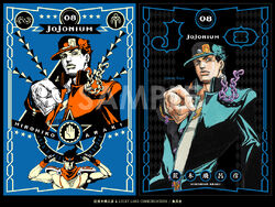 kujo jotaro and star platinum (jojo no kimyou na bouken and 1 more) drawn  by nitako