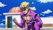 Giorno inspecting blood