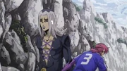 Doppio se disfarça de criança para matar Abbacchio
