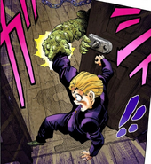 First appearance as his new form, grabbing Koichi Hirose