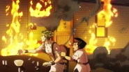 Rohan's house on fire.png (2.4 MB) Rohan is alerted by Tamami that his house is on fire.