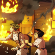 Rohan's house on fire