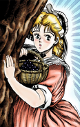 Erina takes a Grape basket to Jonathan