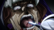 Vanilla stabbed through the mouth