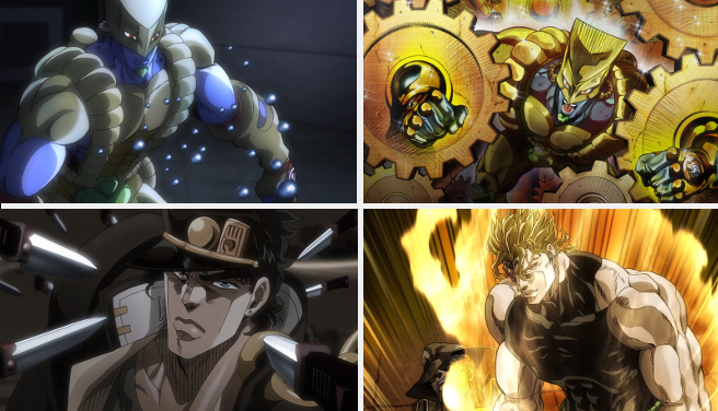 All 8「STAR PLATINUM: THE WORLD」Moments in Part 3 and 4 