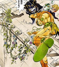 Isso tá na fandom oficial de jojo Cas Gi WIKI JOJO'S BIZARRE  ENCYCLOPEDIA dl Experience, o stand antes de ser atingido pela flecha Gold  Pica de cearense é um dos Stands mais