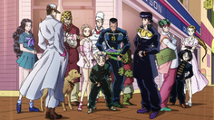 Joseph and the other warriors of Morioh.