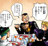 Octopus talk with Josuke, Okuyasu, and Koichi