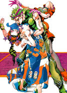 Mariah with DIO and Midler from JOJO A-GO!GO! artbook