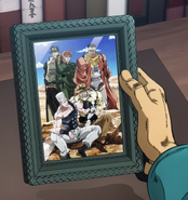 Commemorative photograph in Vento Aureo Anime