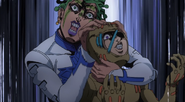 Secco being rubbed again for catching all three sugar cubes