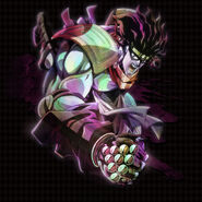 Promotional art for Star Platinum in the anime