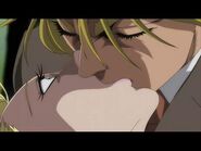 Dio kissing Erina.