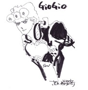 Sketches by Hirohiko Araki