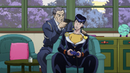 Josuke being threatened/pranked by Ryohei.