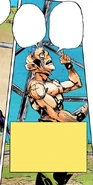 Toyohiro surrenders, becoming one of Morioh's tourist attractions as well.