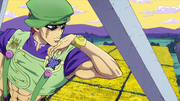 Toyohiro gazes out at Josuke