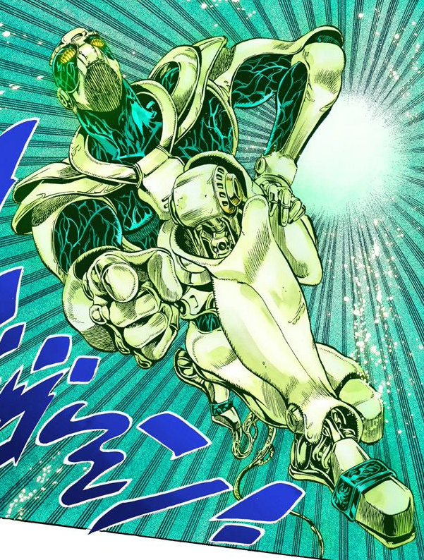 Star Platinum vs Hierophant Green 