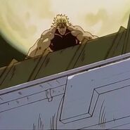 Dio, about to crush Jotaro with an oil tanker