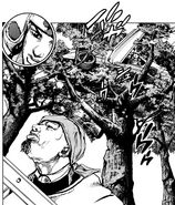 Josuke and rai in a lamborghini on top of a tree