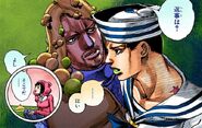 Entrusting Josuke to take care of Daiya